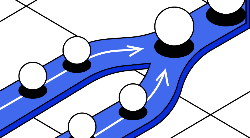 Fork payment track illustration